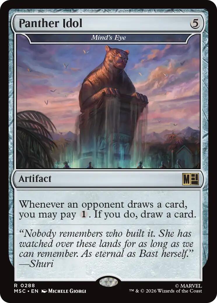 Panther Idol - Mind's Eye (Surge Foil) [Marvel Super Heroes Commander] | Black Swamp Games
