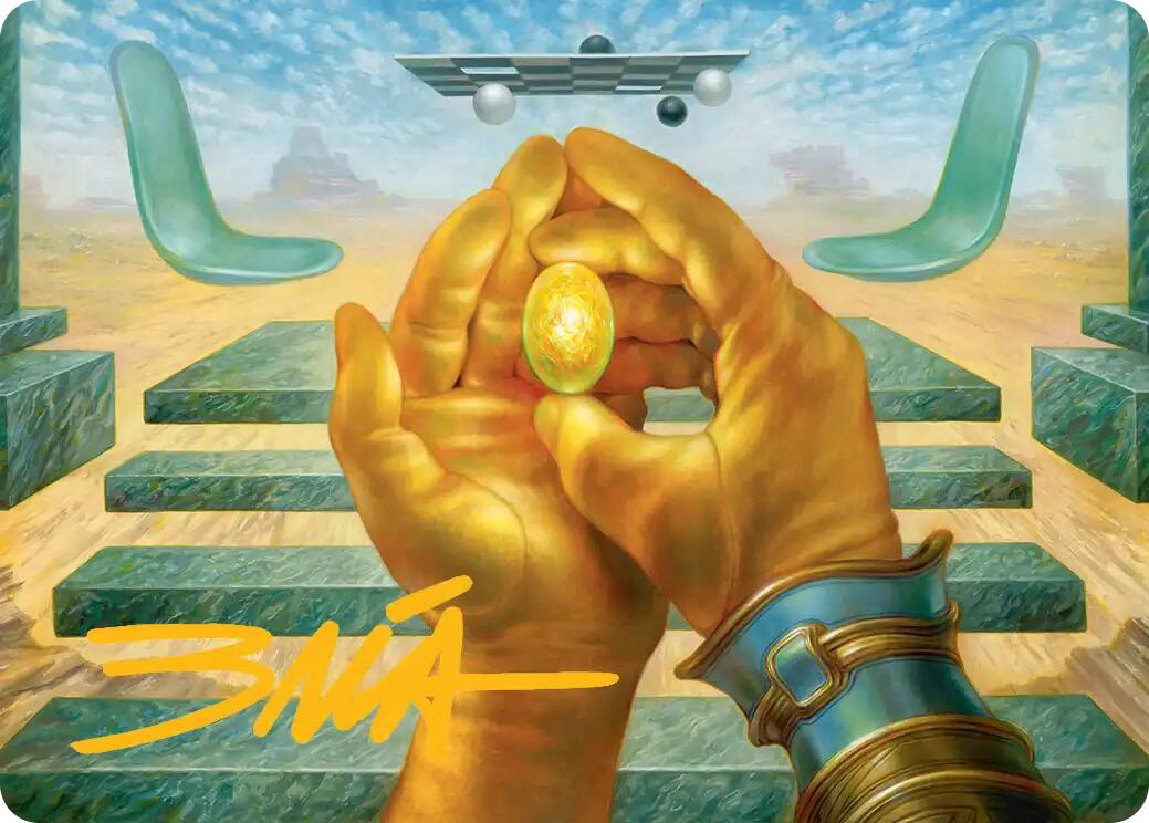 The Mind Stone Art Card (Gold-Stamped Signature) [Marvel Super Heroes Art Series] | Black Swamp Games