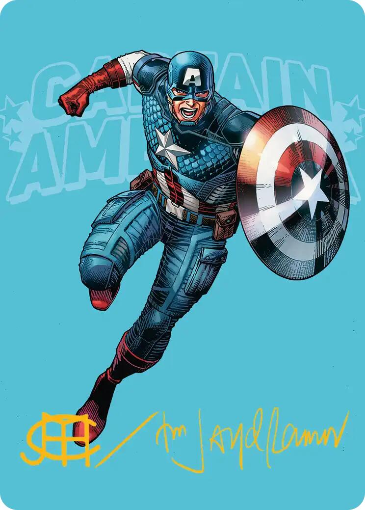 Captain America, Super-Soldier Art Card (Gold-Stamped Signature) [Marvel Super Heroes Art Series] | Black Swamp Games