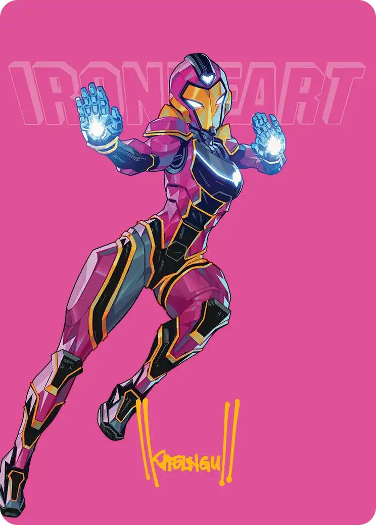 Ironheart, Clever Champion Art Card (Gold-Stamped Signature) [Marvel Super Heroes Art Series] | Black Swamp Games