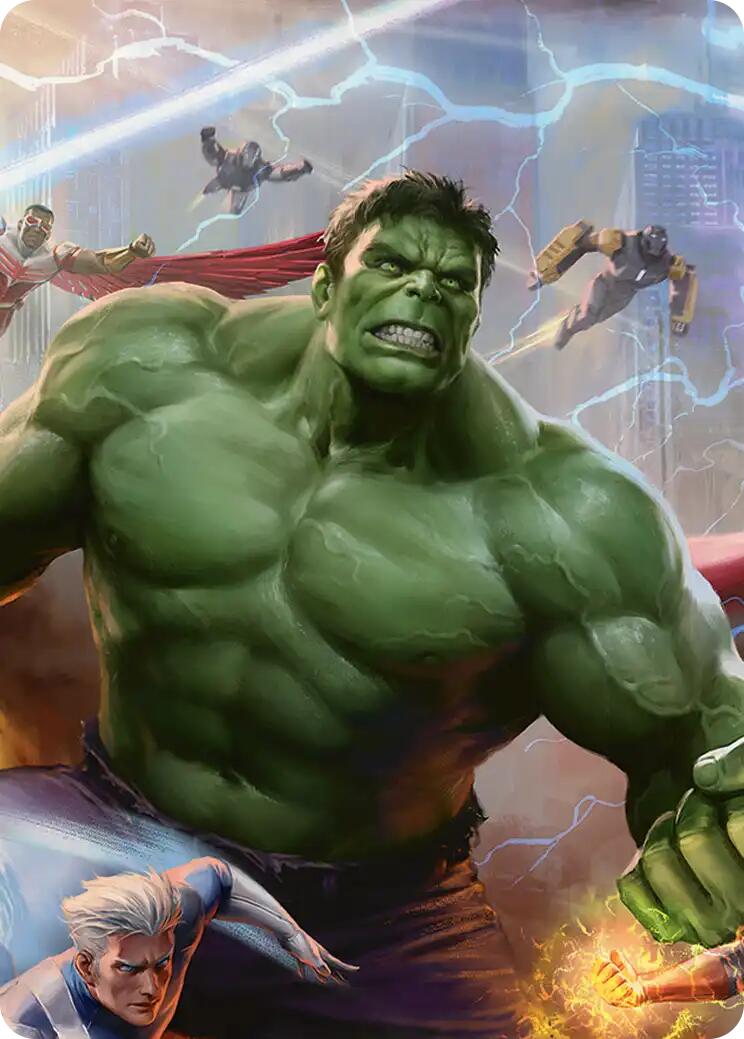 Hulk, Always Angry Art Card [Marvel Super Heroes Art Series] | Black Swamp Games