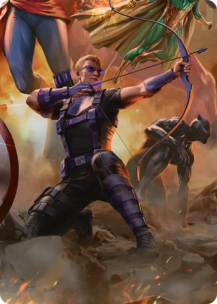 Hawkeye, Trick Shot Art Card [Marvel Super Heroes Art Series] | Black Swamp Games