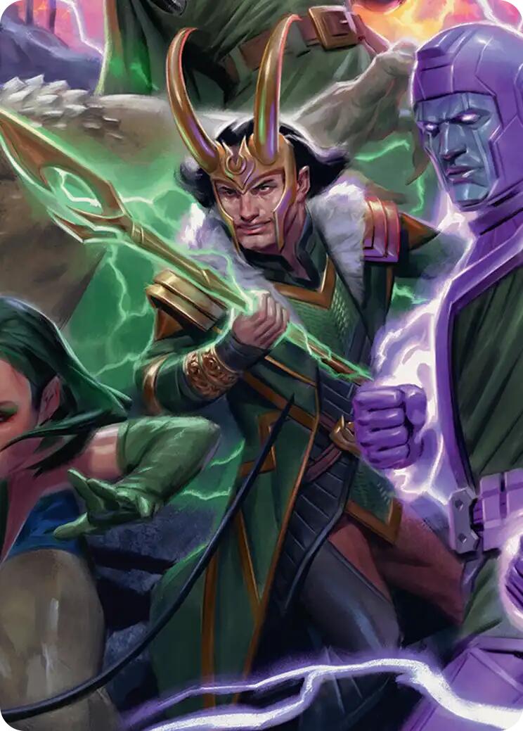 Loki, God of Lies Art Card [Marvel Super Heroes Art Series] | Black Swamp Games