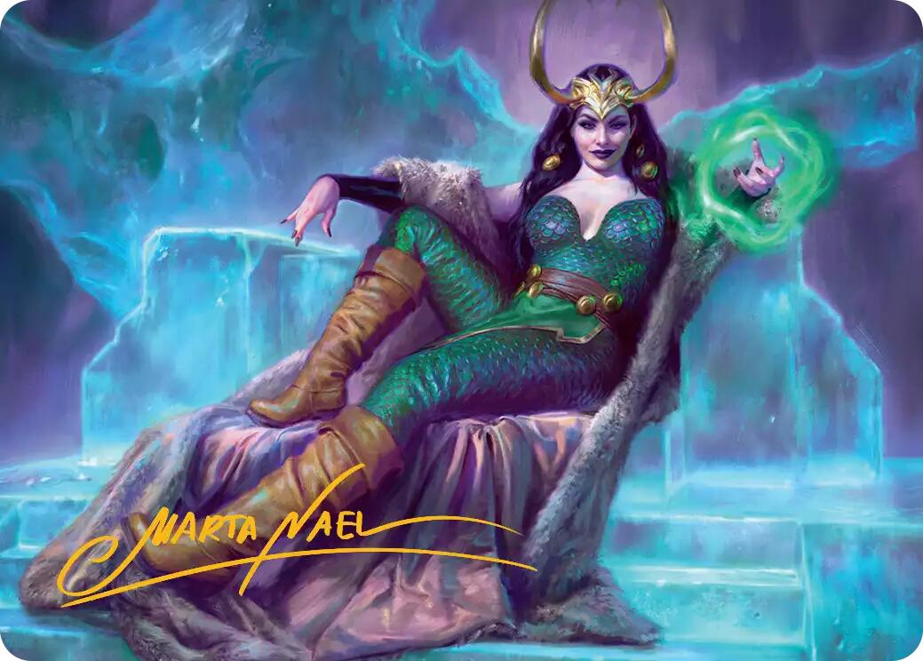 Lady Loki, Agent of Chaos Art Card (Gold-Stamped Signature) [Marvel Super Heroes Art Series] | Black Swamp Games