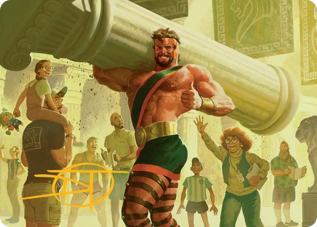 Hercules, Prince of Power Art Card (Gold-Stamped Signature) [Marvel Super Heroes Art Series] | Black Swamp Games