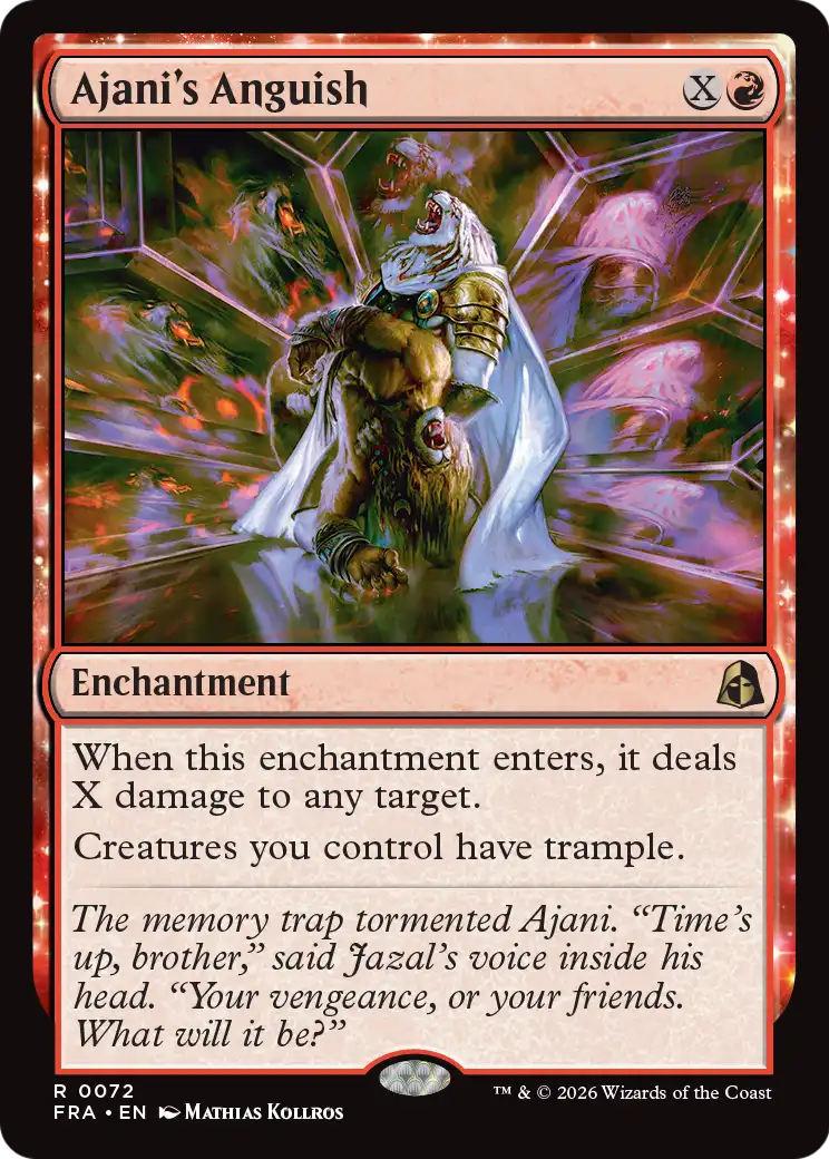 Ajani's Anguish [Reality Fracture] | Black Swamp Games