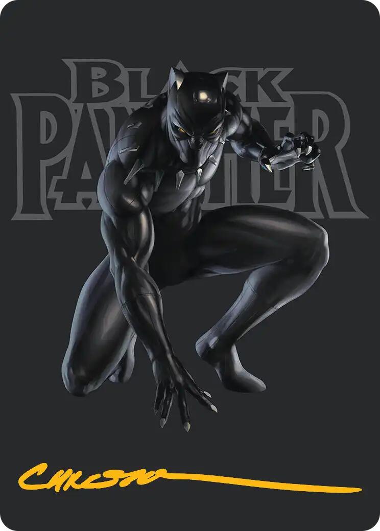 Black Panther, Hope Enduring Art Card (Gold-Stamped Signature) [Marvel Super Heroes Art Series] | Black Swamp Games