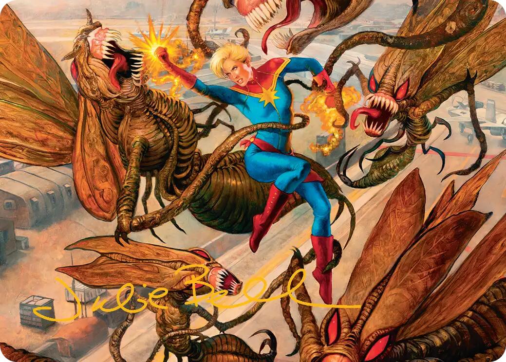 Captain Marvel, Apex Avenger Art Card (Gold-Stamped Signature) [Marvel Super Heroes Art Series] | Black Swamp Games