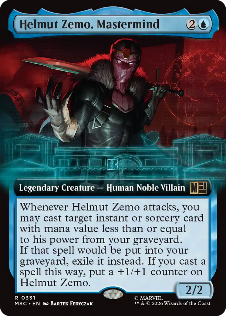 Helmut Zemo, Mastermind (Extended Art) [Marvel Super Heroes Commander] | Black Swamp Games