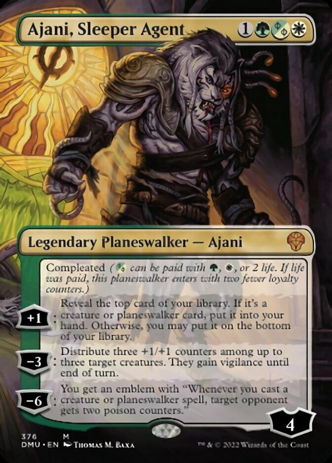 Ajani, Sleeper Agent (Borderless) (376) [Dominaria United] | Black Swamp Games