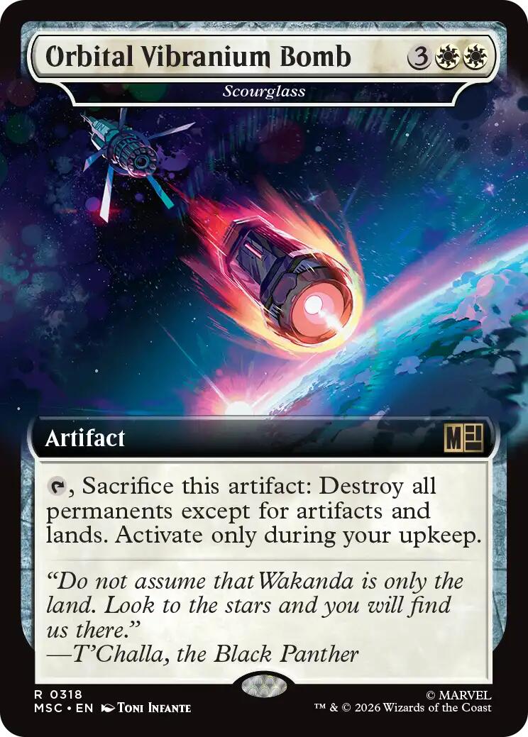 Orbital Vibranium Bomb - Scourglass (Extended Art) [Marvel Super Heroes Commander] | Black Swamp Games