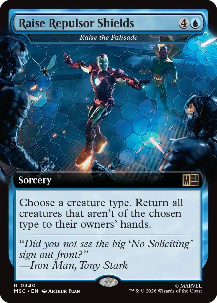 Raise Repulsor Shields - Raise the Palisade (Extended Art) [Marvel Super Heroes Commander] | Black Swamp Games