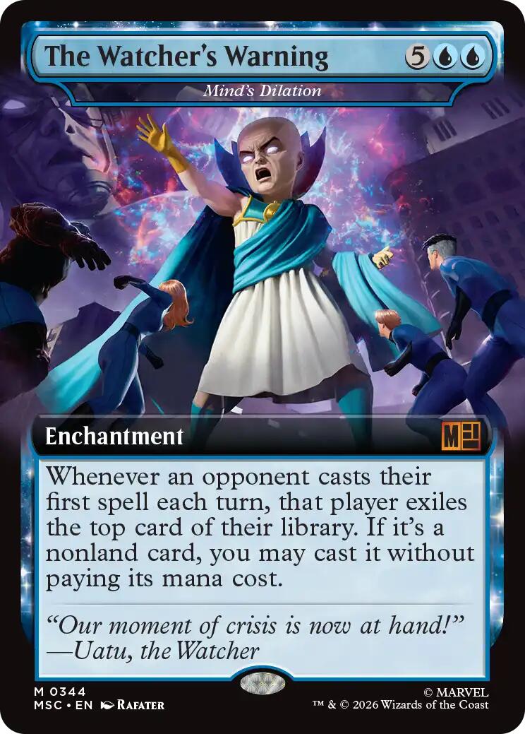The Watcher's Warning - Mind's Dilation (Extended Art) [Marvel Super Heroes Commander] | Black Swamp Games