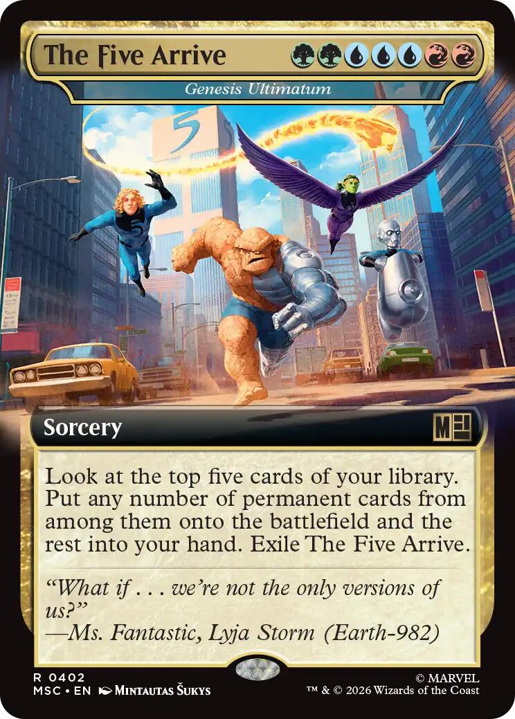The Five Arrive - Genesis Ultimatum (Extended Art) [Marvel Super Heroes Commander] | Black Swamp Games
