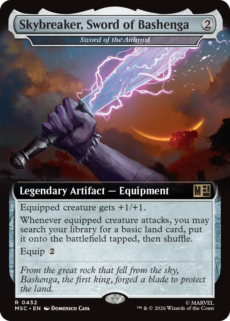 Skybreaker, Sword of Bashenga - Sword of the Animist (Extended Art) [Marvel Super Heroes Commander] | Black Swamp Games