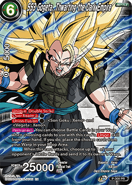 SS3 Gogeta, Thwarting the Dark Empire (Winner Stamp) (P-308_PR) [Tournament Promotion Cards] | Black Swamp Games