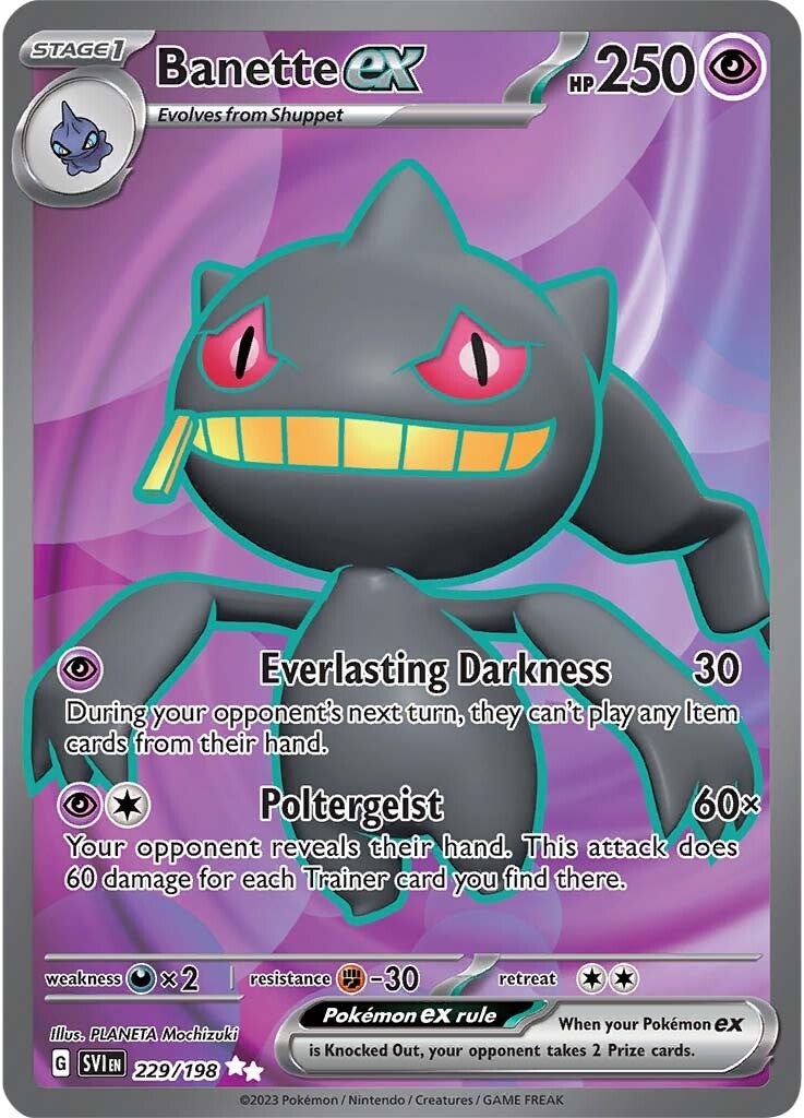 Banette ex (229/198) [Scarlet & Violet: Base Set] | Black Swamp Games