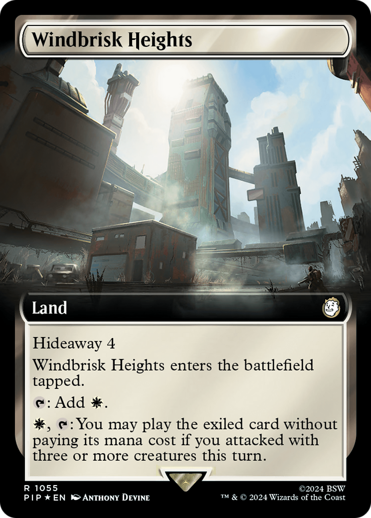 Windbrisk Heights (Extended Art) (Surge Foil) [Fallout] | Black Swamp Games