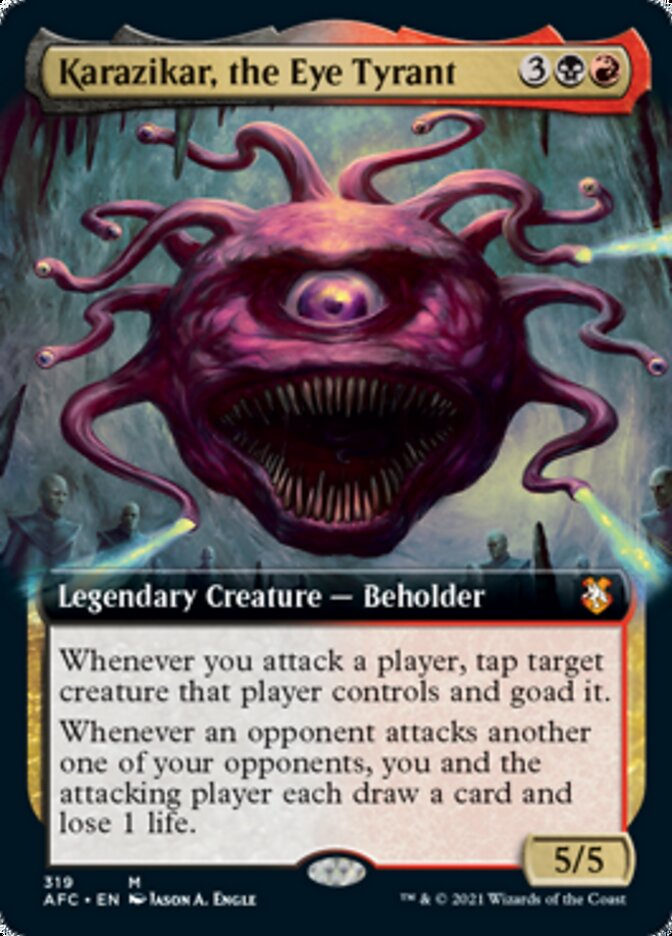 Karazikar, the Eye Tyrant (Extended Art) [Dungeons & Dragons: Adventures in the Forgotten Realms Commander] | Black Swamp Games