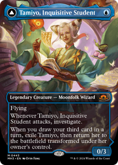 Tamiyo, Inquisitive Student // Tamiyo, Seasoned Scholar (Borderless) [Modern Horizons 3] | Black Swamp Games