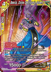 Beerus, Divine Destroyer's Advent (Zenkai Series Tournament Pack Vol.2) (P-452) [Tournament Promotion Cards] | Black Swamp Games