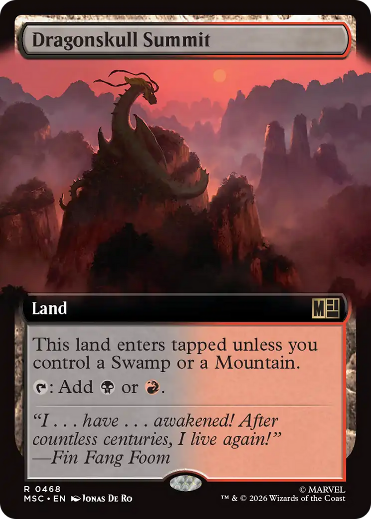 Dragonskull Summit (Extended Art) [Marvel Super Heroes Commander] | Black Swamp Games