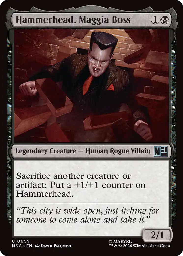 Hammerhead, Maggia Boss [Marvel Super Heroes Commander] | Black Swamp Games