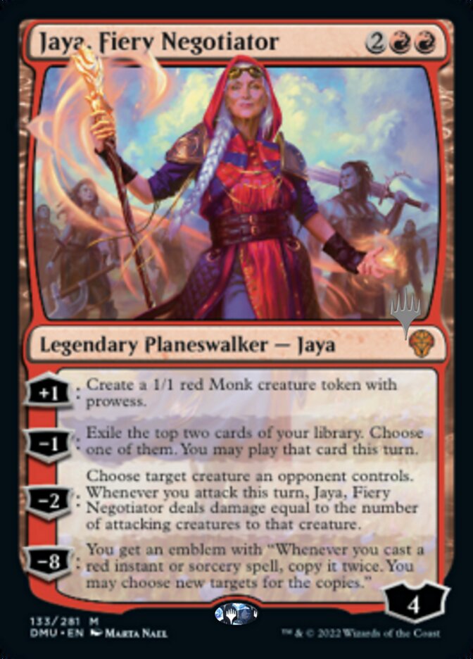 Jaya, Fiery Negotiator (Promo Pack) [Dominaria United Promos] | Black Swamp Games