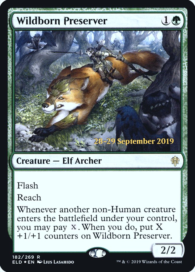 Wildborn Preserver [Throne of Eldraine Prerelease Promos] | Black Swamp Games