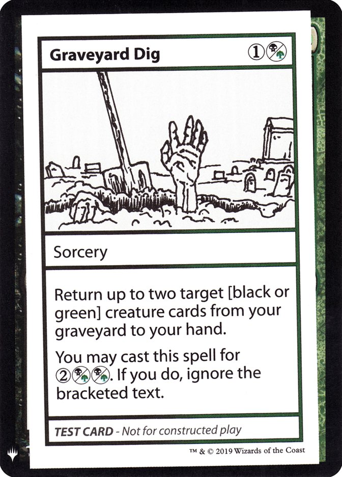 Graveyard Dig [Mystery Booster Playtest Cards] | Black Swamp Games