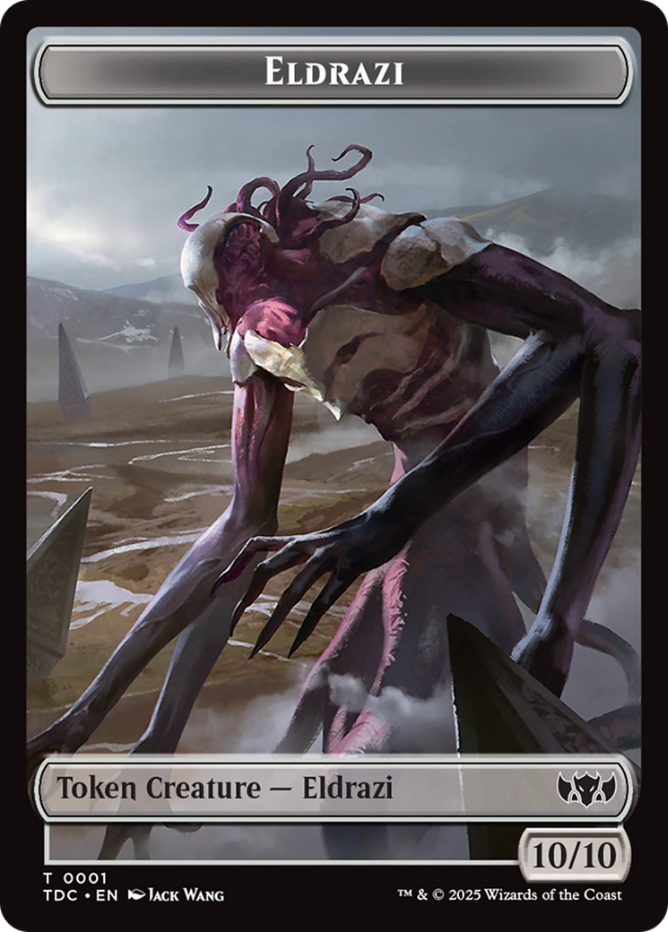 Eldrazi // Citizen Double-Sided Token [Tarkir: Dragonstorm Commander Tokens] | Black Swamp Games
