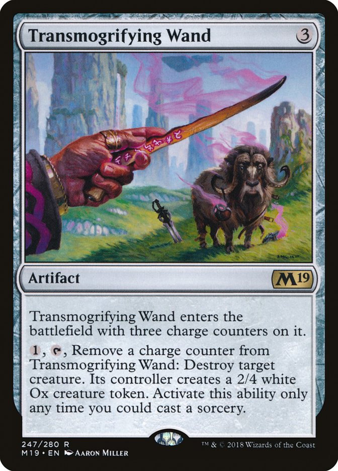 Transmogrifying Wand [Core Set 2019] | Black Swamp Games