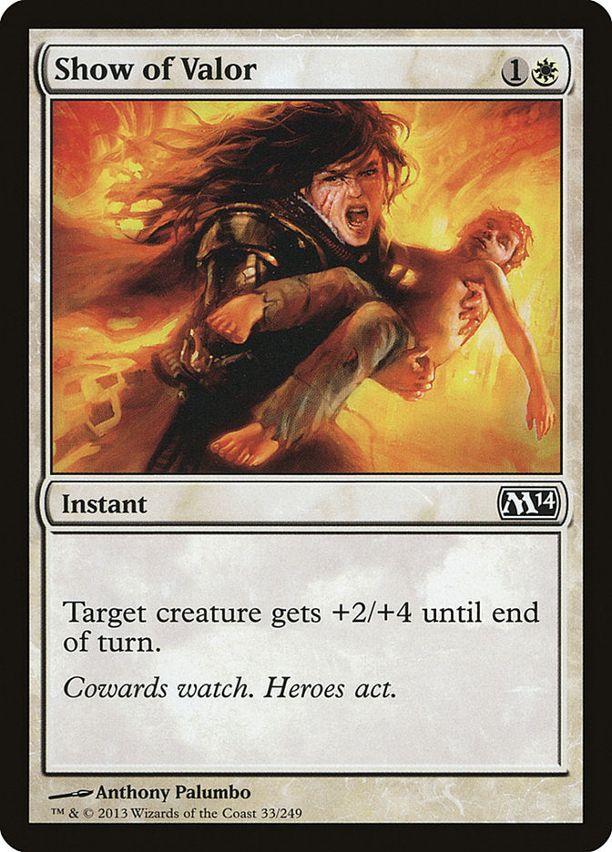 Show of Valor [Magic 2014] | Black Swamp Games