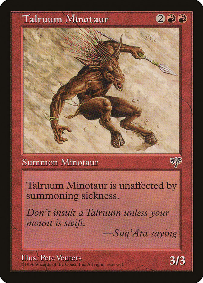 Talruum Minotaur [Mirage] | Black Swamp Games