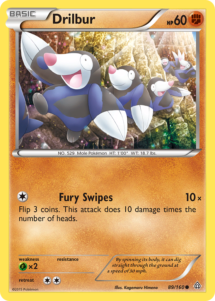 Drilbur (89/160) [XY: Primal Clash] | Black Swamp Games