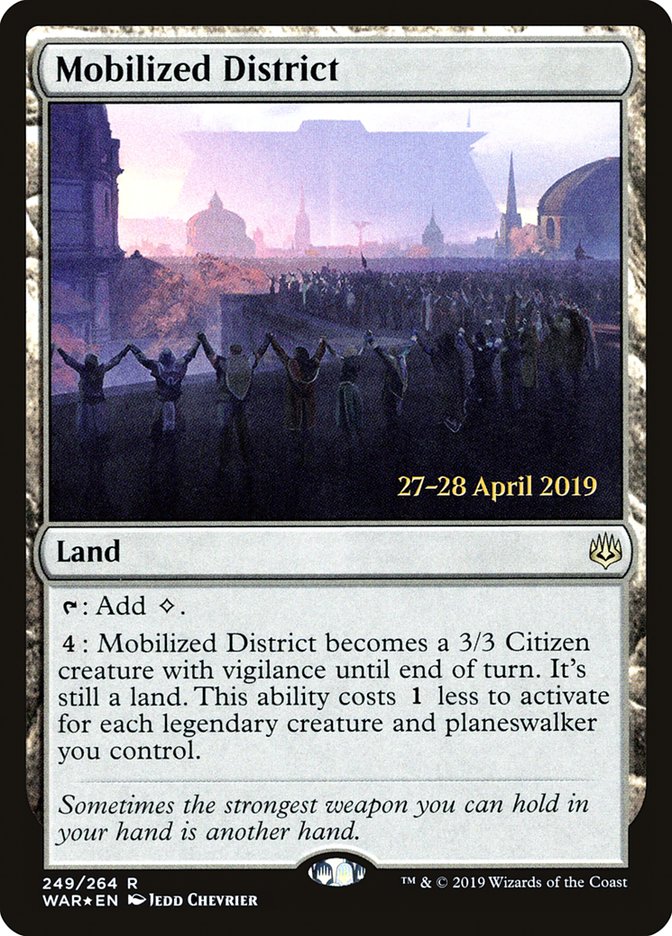 Mobilized District [War of the Spark Prerelease Promos] | Black Swamp Games