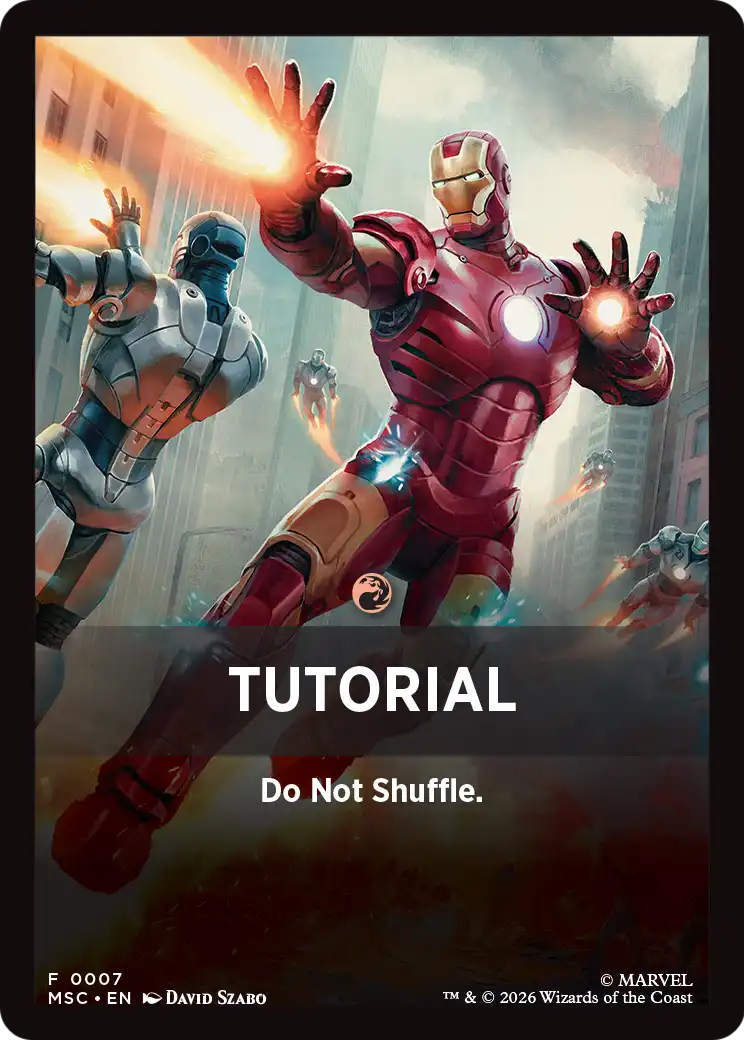 Tutorial Theme Card (0007) [Marvel Super Heroes Commander] | Black Swamp Games