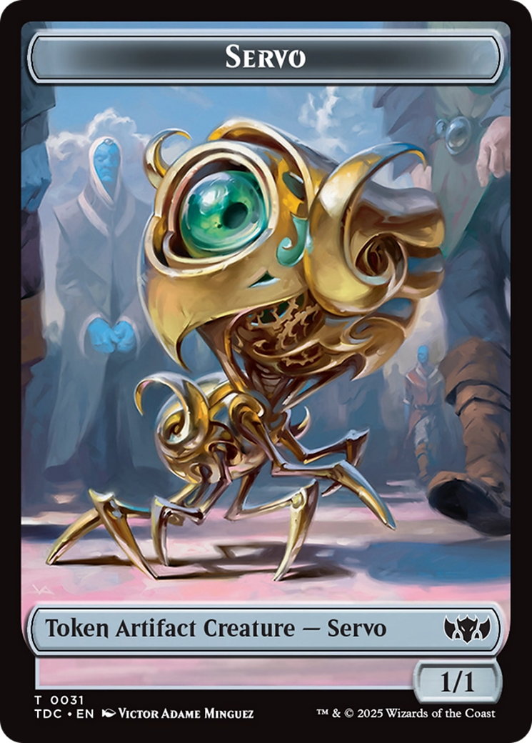 Servo // Warrior Double-Sided Token [Tarkir: Dragonstorm Commander Tokens] | Black Swamp Games