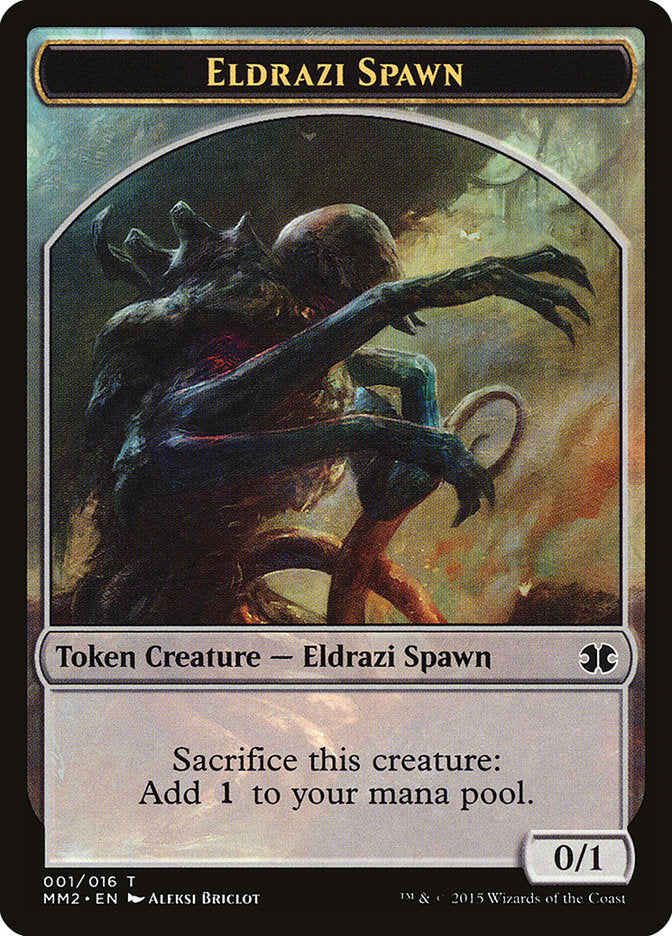 Eldrazi Spawn Token (001/016) [Modern Masters 2015 Tokens] | Black Swamp Games
