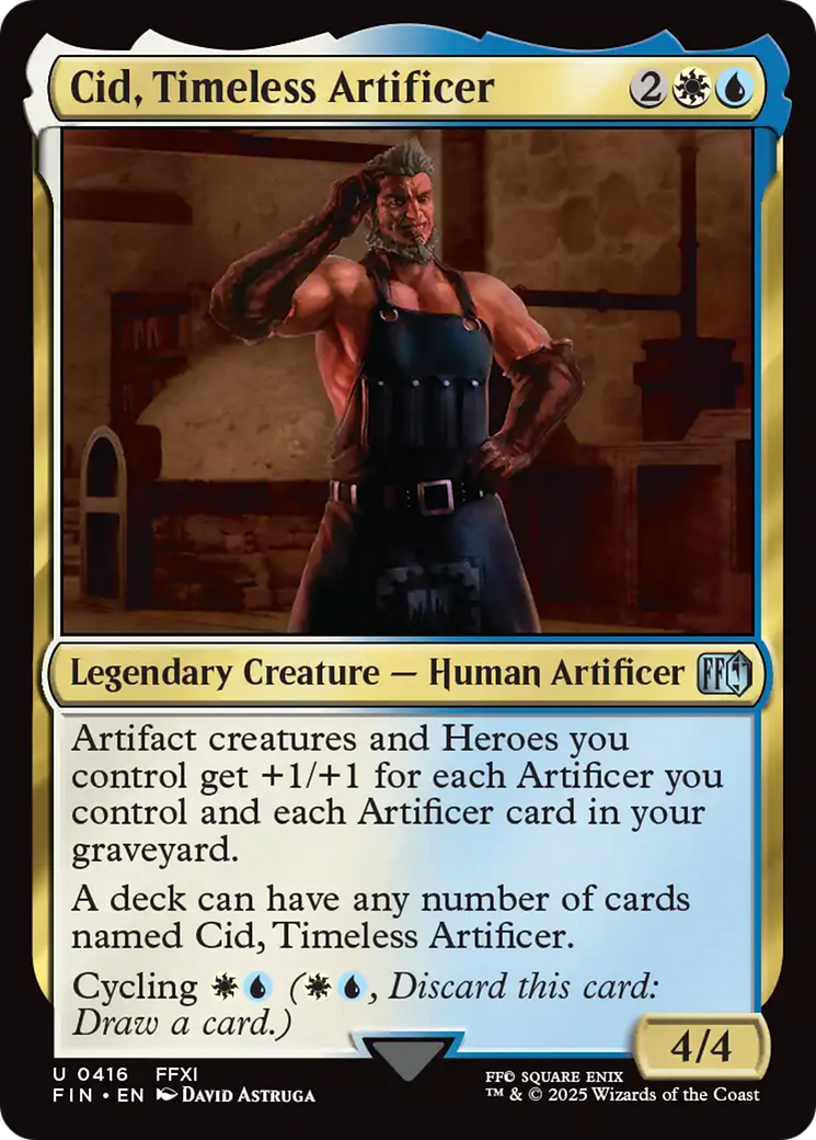 Cid, Timeless Artificer (0416) [FINAL FANTASY] | Black Swamp Games