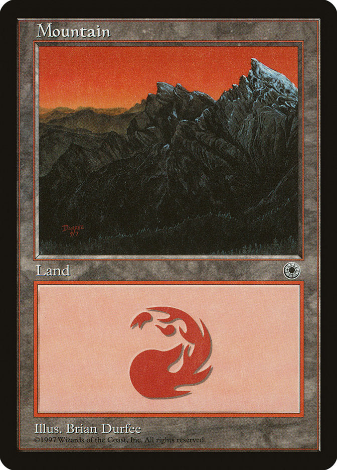 Mountain (9/7 Signature / No Peak on Left) [Portal] | Black Swamp Games