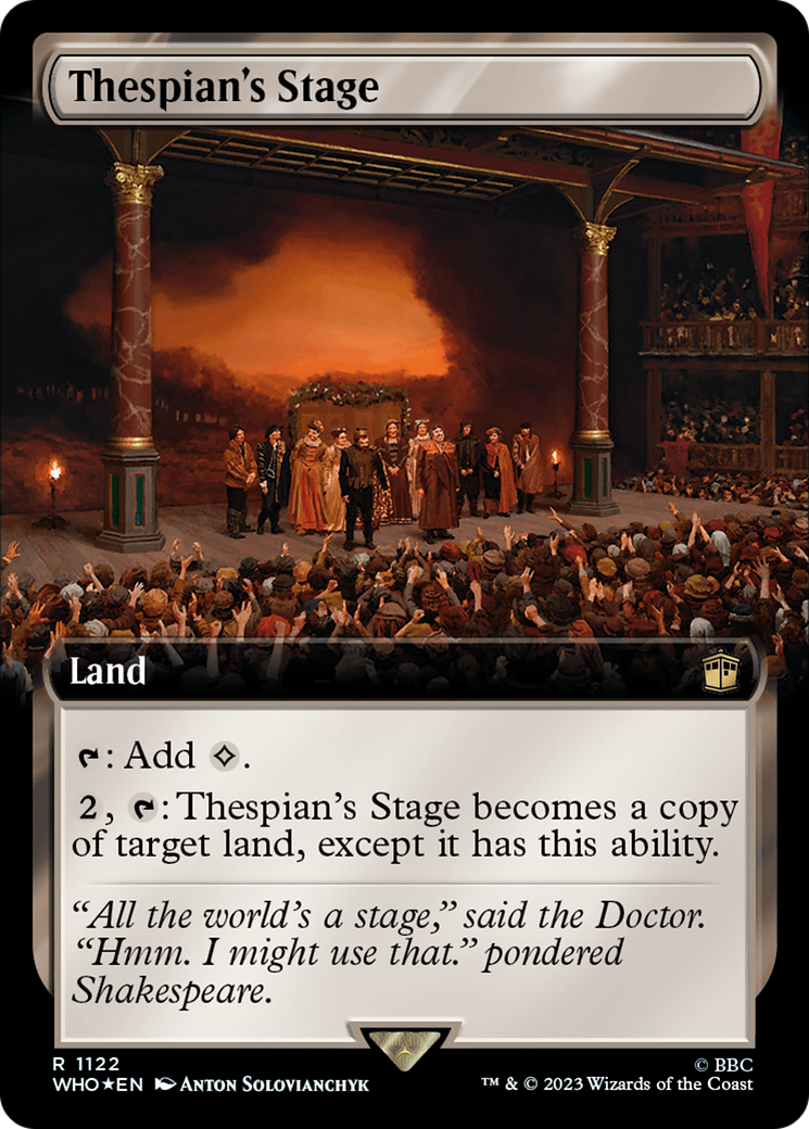 Thespian's Stage (Extended Art) (Surge Foil) [Doctor Who] | Black Swamp Games