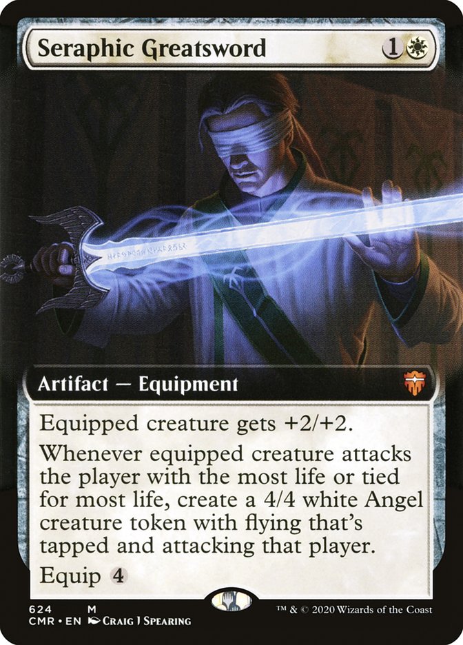 Seraphic Greatsword (Extended Art) [Commander Legends] | Black Swamp Games