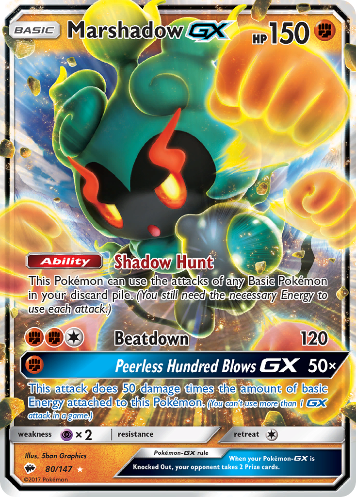 Marshadow GX (80/147) [Sun & Moon: Burning Shadows] | Black Swamp Games