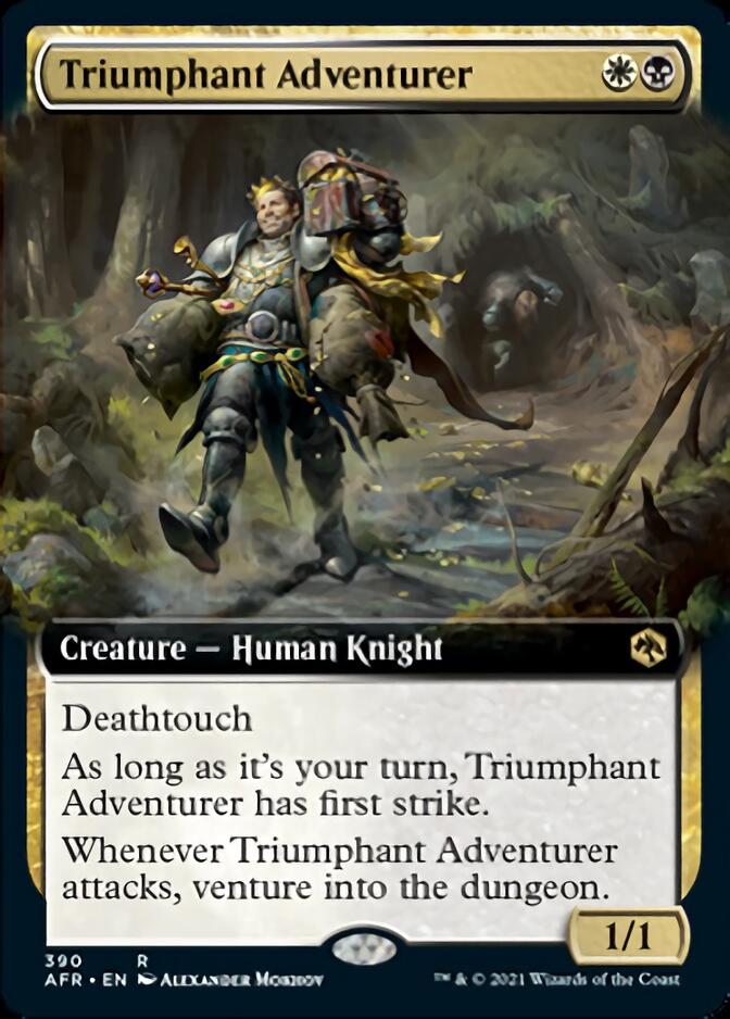 Triumphant Adventurer (Extended Art) [Dungeons & Dragons: Adventures in the Forgotten Realms] | Black Swamp Games