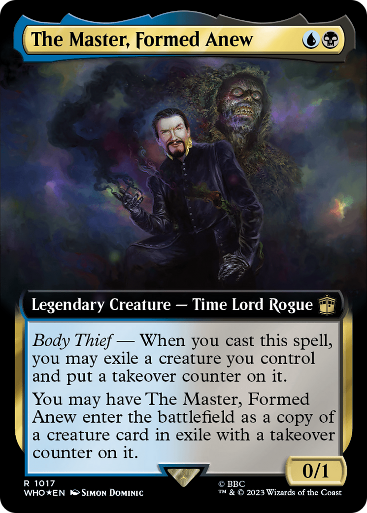 The Master, Formed Anew (Extended Art) (Surge Foil) [Doctor Who] | Black Swamp Games