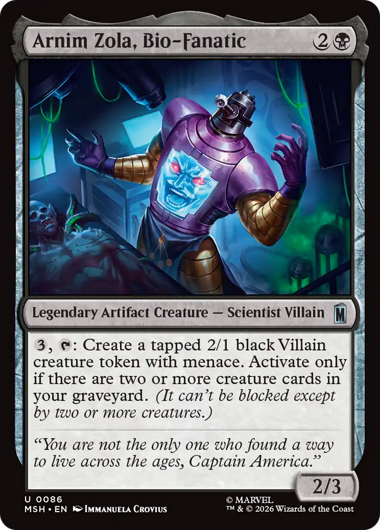 Arnim Zola, Bio-Fanatic [Marvel Super Heroes] | Black Swamp Games