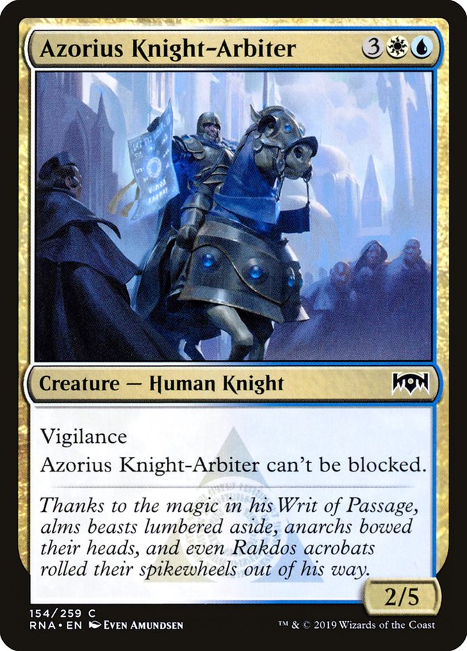 Azorius Knight-Arbiter [Ravnica Allegiance] | Black Swamp Games