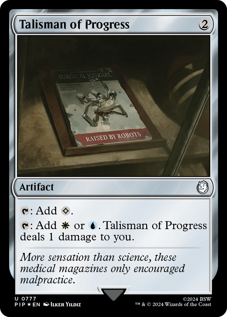 Talisman of Progress (Surge Foil) [Fallout] | Black Swamp Games