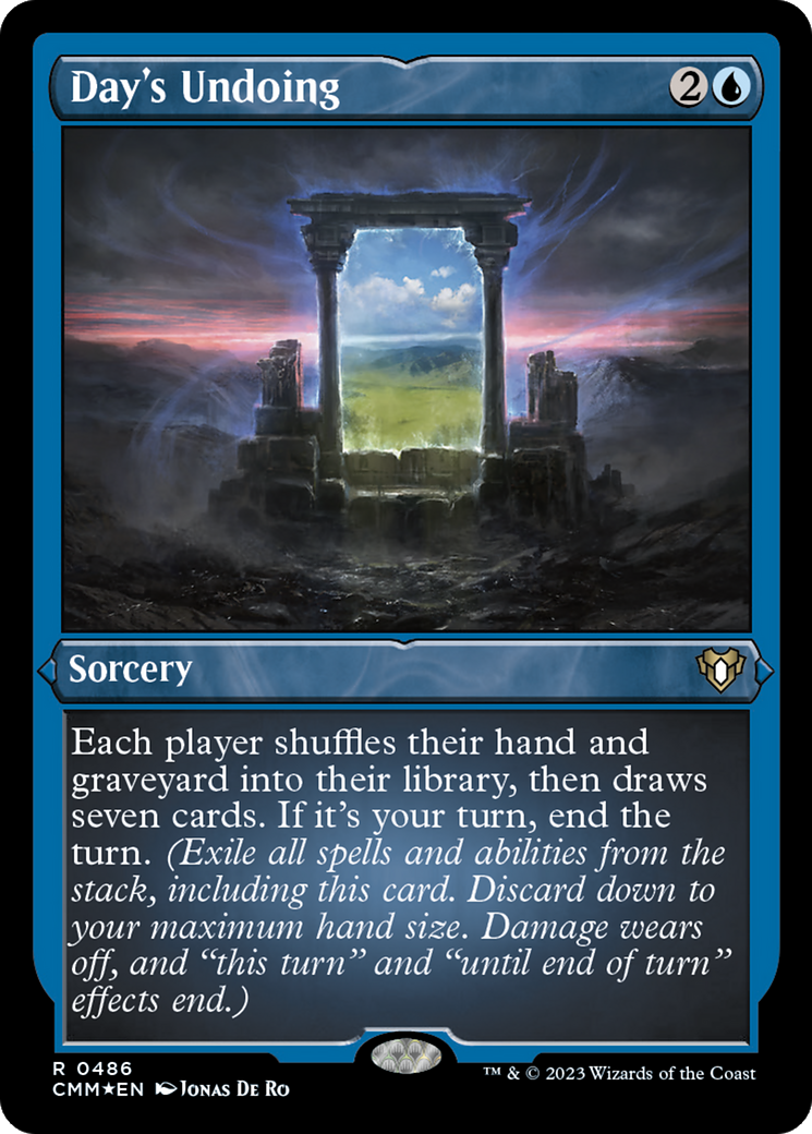 Day's Undoing (Foil Etched) [Commander Masters] | Black Swamp Games